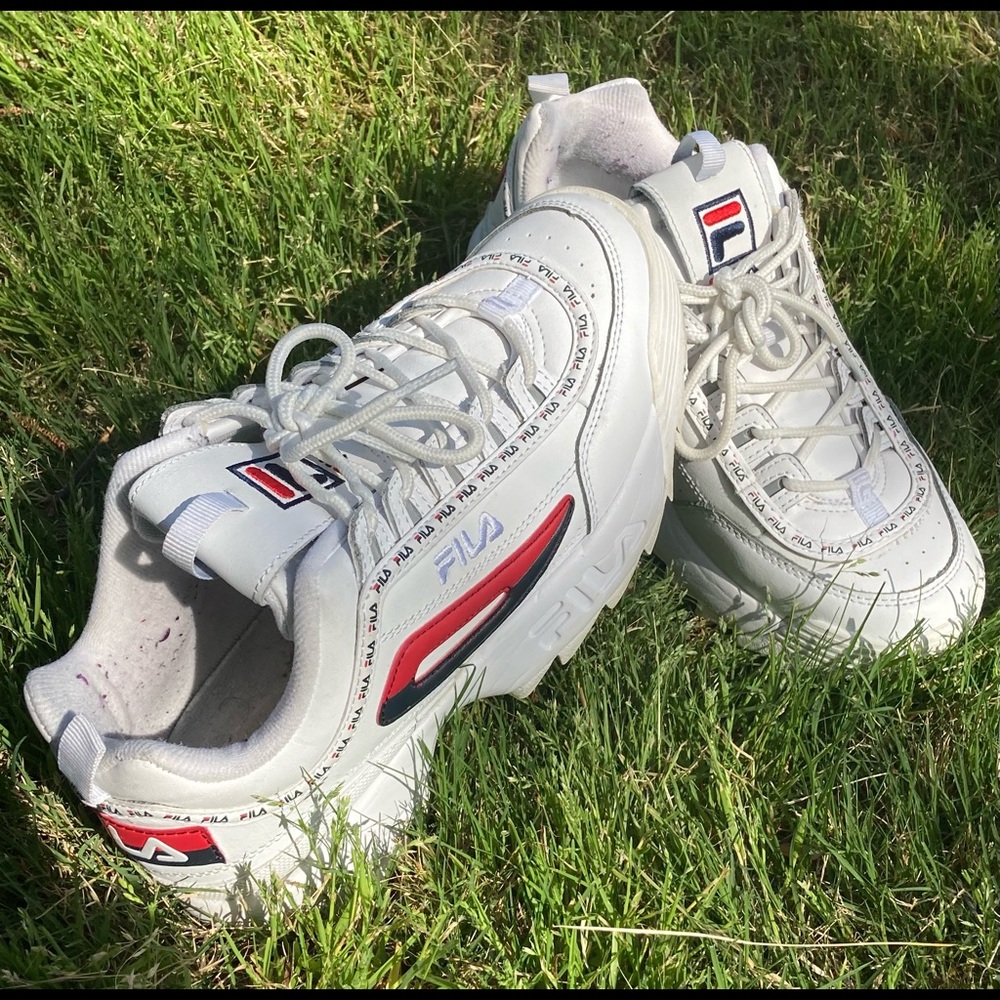 Fila white sneakers